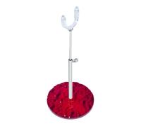 Sharplace 1/12 BJD Doll Stand Accessories with Stable Base Sturdy Durability Multipurpose Practical Portable Adjustable Height Support, red