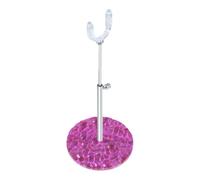 Sharplace 1/12 BJD Doll Stand Accessories with Stable Base Sturdy Durability Multipurpose Practical Portable Adjustable Height Support, pink