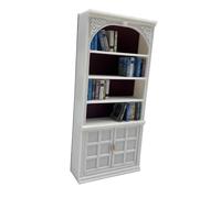 Sharplace 1/12 Dollhouse Bookcase Model Simulation Open Shelf Bookshelf Photo Props Tall Storage Cabinet Model for Gift Window Display