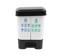 Sharplace 1/12 Garbage Can Diorama Collectible Realistic Miniature Sorting Bucket Model Desktop Ornament Compact Layout Decoration, Black