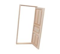Sharplace 1:12 Scale Miniature Wooden Door DIY Simulation Mini Dollhouse Furniture Accessories