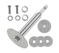 Sharplace 1/4inch Hex Shank with 4 Saw Blade for Drill Rotary Tool Easily Install Multifunctional for PVC Pipe Replacement Wheel Blade