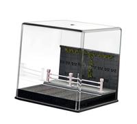 Sharplace 1/64 Diecast Car Display Case Diorama Street Scene Diorama DIY Showcase Dustproof Cover for Mini Car Action Figures Ornament, railing