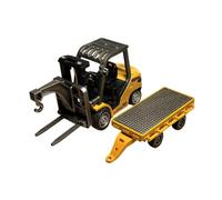 Sharplace 1/64 RC Forklift RC Construction Toy,Metal with Sound Mini Engineering Vehicle for Hobbyists Kids Collectors Adults Gift, Car with pallet