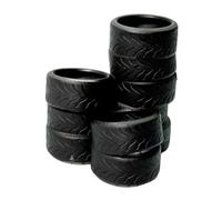 Sharplace 1/64 Scale Car Garage Accessory Garage Stuff Realistic Simulated Display Scene Model Model Workshop Miniature Auto, Tire Stack