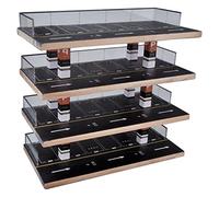 Sharplace 1/64 Wooden Parking Scene Models Miniatures Car Garage Parking Scene Accessory Car Decoration Collection