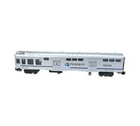 Sharplace 1:75 Scale Train Baggage Car Model Tabletop Decoration Commemorate Ornament for Micro Landscape Decor Living Room Office Desk, Silver