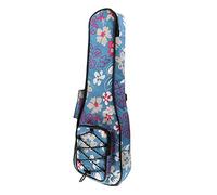 Sharplace 1 Piece Case 26 Inch Ukulele Guitar bag Uke Carry Bag Instruments, Blue Flower, as described