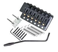 Sharplace 1 X Tremolo Bridge Set Heavy Duty 6 Strings Metal Bridge Electric Guitar, Black, as described