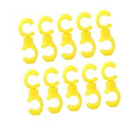 Sharplace 10 Pieces Bike Cable Clasp Brake Cable Clips S Hook Clips Rotatable Guide Clips for Brake Lines PP Construction Easy Installation Enhanced Sta, Yellow