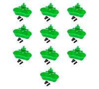 Sharplace 10 Pieces Chicken Waterer Easy to Install Hanging Water Bowls Water Cups for Goose Poultry Supplies Backyard Ducks Chick Coop, Green