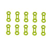 Sharplace 10 Pieces Climbing Carabiner Ropes Locking s Tool Rigging Ropes Fixing Stopper Connector Climbing Harness Fixed, Green