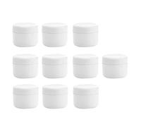 Sharplace 10 Pieces Empty Storage Box for Makeup Cream Gel Jars, Base Box, Cosmetic Box, Sub Bottles, with Lid, White-20g, as described