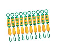 Sharplace 10 Pieces Fishing Barrel Swivels Snap Swivels Professional Portable Essential Heavy Duty Saltwater Freshwater Snap Connector, L