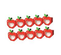 Sharplace 10 Pieces Foldable Candy Boxes Cute Treat Boxes,Portable,Party Supplies,Paper Gift Packaging Box DIY Cardboard for Birthday, Red