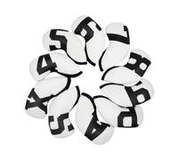 Sharplace 10 Pieces Golf Iron Head Cover Set Iron Covers Club Covers Head Protectors With Snug And Padded Interior Suitable for travel storage range use, White Base With Black Numbers