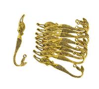 Sharplace 10 Pieces Metal Beading Wavy Mermaid Bookmarks with Loop Craft