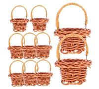 Sharplace 10 Pieces Parrot Toy Chewing Toy Feeding Rack,Cage Toy,Foraging Basket Bird Feeder for Cockatiels Cockatoos Parakeet Gift, Coffee