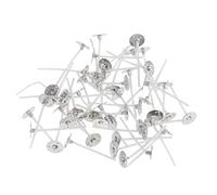 Sharplace 100 Pieces Candle Smoke Pre-Waxed Cotton Core For Candle Making Decoration Candle DIY Tealight, White, 35mm