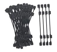 Sharplace 100 Pieces Grape Vine Clamps Adjustable Grips Fits 1.5-2.8mm Wires 8cm 10cm 12cm Reusable with Bendable Hooks Windproof