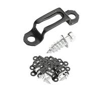 Sharplace 100 Pieces Invisible Connector Screw Fasteners 2 in 1 Hidden Connectors Cabinet Hinge Assembly Furniture Hardware Accessories, Black, Half