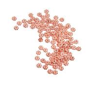 Sharplace 100 Pieces Tibetan Daisy Spacer Metal Beads 4mm Jewelry Making Wholesale - rose gold, 4mm