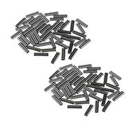 Sharplace 100Pcs 0.8mm Double Barrel ing Crimps for Rig Making Accessories