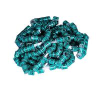 Sharplace 100Pcs 2024 Pigeon Aluminium Dove Leg s Identification s Reusable Lightweight Inner Diameter 8mm Height 11mm Birds Foot, Green