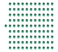 Sharplace 100Pcs Acrylic Cubes Blocks, Board Game, 1cm Six Sided Blank Dice, Sensory Training Toys for Preschool Imagination, green