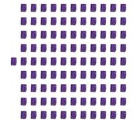 Sharplace 100Pcs Acrylic Cubes Blocks, Board Game, 1cm Six Sided Blank Dice, Sensory Training Toys for Preschool Imagination, Violet