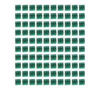 Sharplace 100x Aluminium Pigeon Leg Rings Identifying Bands Poultry Accessory Dove Leg Rings 2026 for Poultry Duck Bantam Finch Chicken, Green Iraq
