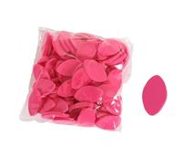 Sharplace 100x Eye Shaped Practice Sponges Eyelash Extension Sponge for Beginners Makeup False Eyelash Pads, Rose Red