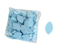 Sharplace 100x Eye Shaped Practice Sponges Eyelash Extension Sponge for Beginners Makeup False Eyelash Pads, Blue