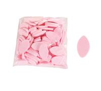 Sharplace 100x Eye Shaped Practice Sponges Eyelash Extension Sponge for Beginners Makeup False Eyelash Pads, Pink