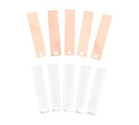 Sharplace 10Pcs Copper Zinc Anode Sheets Electricity Principles Teaching Instrument Power Generation Kit for Fruit Battery Experiments