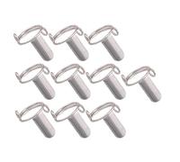 Sharplace 10Pcs Nail Rings for Women Girl Metal Non Tarnish Jewelry Gift No & Glue Removable Wearable Reusable Fingertip Rings, Silver