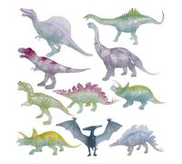 Sharplace 10x Lifelike Luminous Dinosaur Model Dark for Classrooms Rewards Party Supplies Teaching Prop game Desktop Decoration