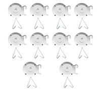 Sharplace 10x Perm Bar Wire Hanging Box Perming Bar Hook Universal Elastic Solid Perming Gadget for Hair Salon Hairdresser Professional, White, 4.5x4.5cm