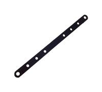 Sharplace 12" Hanger Strap Exhaust Drilled Chrome Bracket for Motorcycles, Black, as described