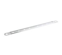 Sharplace 12" Hanger Strap Exhaust Drilled Chrome Bracket for Motorcycles, Silver, as described