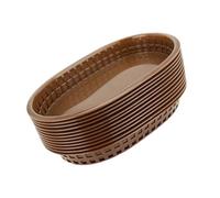 Sharplace 12 Pieces Fast Food Baskets Deli Baskets Retro Storage Basket Bins for Picnic Sandwiches Chicken Corn Dogs Burgers, brown