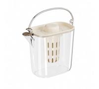 Sharplace 1200 Ml Cold-Water Pitcher Transparent Fridge Water Pitcher Portable Cold Brew Coffee Jug for Kitchen