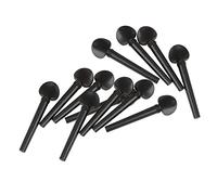 Sharplace 12x Ebony Wood Violin Tuning Pegs Highly Effective Replacement Parts Violin Accessories
