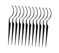 Sharplace 12x Eyelash Display Sticks Eyelashes Applicators Tools Eyelash Extension Try on Sticks Auxiliary Lash Applicators for Skilled, Black
