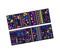 Sharplace 12x Glow in The Dark Tattoos,temporary Tattoos Accessories,Glow Party Favors, Blacklight,Reactive Light for Raves, Style B