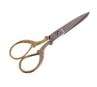 Sharplace 13cm Long Vintage Sewing Tailor Scissors DIY Shears Dressmaking Cutting Accessories, gold, as described