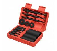 Sharplace 14 Pieces Bearing Extraction Device Inner Bearing Puller Set Bearing Removal Tool Kit Puller Rods Sleeves Tubes Wear Resistant Steel with Carrying