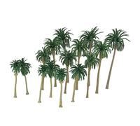 Sharplace 15pcs Mixed Palm Model Tree, Rainforest Greenery Plants Scale Building Miniature Landscape Wargame Scenery Diorama Supplies