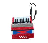 Sharplace 17 Keys 8 Bass Piano Accordion Accordian for Kids Musical Instrument Button Hand Piano Accordion for Boys Girls Kids Beginner, Red