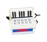 Sharplace 17 Keys 8 Bass Piano Accordion Portable Sturdy Ligtweight Early Learning Musical Instrument Educational for Beginner Children